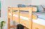 Hochbett 160 x 200 cm "Easy Premium Line" K23/n, Buche Massivholz Natur lackiert, teilbar