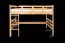 Hochbett 160 x 200 cm "Easy Premium Line" K23/n, Buche Massivholz Natur lackiert, teilbar