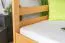 Stockbett 140 x 190 cm für Erwachsene "Easy Premium Line" K24/n, Kopf- und Fußteil gerade, Buche Massivholz Natur lackiert, teilbar