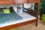 Etagenbett / Stockbett 160 x 200 cm "Easy Premium Line" K24/n, Kopf- und Fußteil gerade, Buche Massivholz Kirschfarben lackiert, teilbar