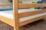 Stockbett 160 x 200 cm für Erwachsene "Easy Premium Line" K24/n, Kopf- und Fußteil gerade, Buche Massivholz Natur lackiert, teilbar