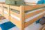 Stockbett 160 x 200 cm für Erwachsene "Easy Premium Line" K24/n, Kopf- und Fußteil gerade, Buche Massivholz Natur lackiert, teilbar