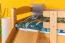 Etagenbett / Kinderbett / Stockbett mit Rutsche, 80 x 190 cm, Buche Massivholz Natur lackiert, teilbar in zwei Einzelbetten, "Easy Premium Line" K25/n