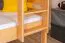 Etagenbett / Kinderbett / Stockbett mit Rutsche, 80 x 190 cm, Buche Massivholz Natur lackiert, teilbar in zwei Einzelbetten, "Easy Premium Line" K25/n