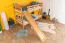Etagenbett / Kinderbett / Stockbett mit Rutsche, 80 x 190 cm, Buche Massivholz Natur lackiert, teilbar in zwei Einzelbetten, "Easy Premium Line" K25/n