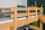 Etagenbett mit Rutsche 90 x 200 cm, Buche Massivholz Natur lackiert, teilbar in zwei Einzelbetten, "Easy Premium Line" K29/n