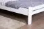 Doppelbett "Easy Premium Line" K4 in Überlänge, 160 x 220 cm Buche Vollholz massiv weiß lackiert
