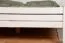 Doppelbett "Easy Premium Line" K7 inkl.1 Abdeckblende, 180 x 200 cm Buche Vollholz massiv weiß lackiert