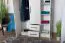 Drehtürenschrank / Kleiderschrank Sidonia 01, Farbe: Eiche Weiß - 200 x 123 x 53 cm (H x B x T)