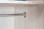 Drehtürenschrank / Kleiderschrank Sidonia 05, Farbe: Eiche Weiß - 200 x 82 x 53 cm (H x B x T)