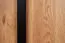TV-Unterschrank Slatina 13, Farbe: Eiche / Schwarz, teilmassiv - Abmessungen: 46 x 140 x 45 cm (H x B x T)