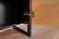 TV-Unterschrank Slatina 13, Farbe: Eiche / Schwarz, teilmassiv - Abmessungen: 46 x 140 x 45 cm (H x B x T)