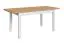 Stabiler ausziehbarer Esstisch Temerin 35, Eiche Gold Craft / Weiß matt, 135-175 x 80 cm, gut kombinierbar, für jedes Esszimmer geeignet, einfache Montage