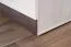 Schrank Knoxville 19, Farbe: Kiefer Weiß / Grau - Abmessungen: 202 x 54 x 40 cm (H x B x T), mit 1 Tür und 4 Fächern