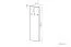 Garderobe Knoxville 25, Farbe: Grau - Abmessungen: 150 x 40 x 3 cm (H x B x T)