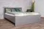 Doppelbett im modernen Design Hannut 50, Farbe: Anthrazit - Liegefläche: 160 x 200 cm (B x L)