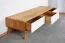 TV-Unterschrank Timaru 22 Wildeiche geölt / Weiß, teilmassiv - Abmessungen: 33 x 134 x 40 cm (H x B x T)