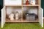 Kommode Palpala 05, Farbe: Eiche Sonoma / Weiß - 75 x 80 x 35 cm (H x B x T)