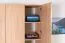 Drehtürenschrank / Kleiderschrank Plata 09, Farbe: Eiche Sonoma - 201 x 120 x 53 cm (H x B x T)