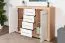 Kommode Madryn 08, Farbe: Eiche Sonoma / Weiß - 100 x 138 x 40 cm (H x B x T)