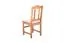 Stuhl Kiefer massiv Vollholz Eichefarben Junco 247 - Abmessungen: 95 x 44 x 46 cm (H x B x T)