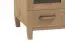 Vitrine Alotau 10, Farbe: Eiche - Abmessungen: 200 x 80 x 40 cm (H x B x T)