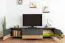 TV-Unterschrank Vaitele 21, Farbe: Anthrazit Hochglanz / Walnuss - 46 x 188 x 45 cm (H x B x T)