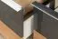 TV-Unterschrank Vaitele 31, Farbe: Anthrazit Hochglanz / Walnuss - 46 x 152 x 45 cm (H x B x T)