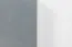 Kommode Hohgant 02, Farbe: Weiß / Grau Hochglanz - 92 x 120 x 42 cm (H x B x T)