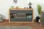 Vitrine Faleula 01, Farbe: Eiche / Grau - 79 x 140 x 43 cm (H x B x T)