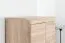 Wohnwand - Set C Gabes für Wohnzimmer, 4-teilig, Farbe: Eiche Sonoma, hohen Vitrine, Hängeregal, TV-Unterschrank, kleinen Vitrine