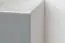 Kommode Hohgant 02, Farbe: Weiß / Grau Hochglanz - 92 x 120 x 42 cm (H x B x T)