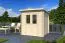 Holz-Gartenhaus 1,98 x 2,08 Meter (inkl. Dach) | Naturbelassen | Pultdach Abbildung
