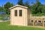 Holz-Gartenhaus 1,98 x 2,3 Meter (inkl. Dach) | Naturbelassen | Satteldach Abbildung