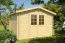 Gartenhaus 3,5 x 3,2 Meter (inkl. Dach) | Natur | Satteldach | 28 mm Blockbohlen Abbildung