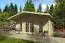 Gartenhaus 3,8 x 5 Meter (inkl. Dach) | Natur | Satteldach | 40 mm Blockbohlen Abbildung