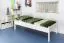 Kinderbett 90 x 200 cm | Massivholz: Buche | Weiß Lackiert Abbildung