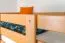 Massivholz Etagenbett für Kinder und Jugendliche | Matratzenmaß: 120 x 200 cm | Natur Lackiert | umbaubar in 2 Einzelbetten | Premium-Qualität | inkl. Rollroste Abbildung