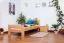 Kinderbett 90 x 200 cm | Massivholz: Buche | Natur Lackiert Abbildung