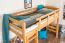 Massivholz Hochbett für Kinder | Matratzenmaß: 90 x 190 cm | Natur Lackiert | umbaubar in Einzelbett | Premium-Qualität | inkl. Rollrost Abbildung