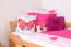 Bettrahmen für Kinder / Kinderbett 90 x 200 cm | Massivholz: Buche | Natur Lackiert | inkl. 2. Liegeplatz 90 x 190 cm ausziehbar und 2 Rollrost | besonders hohe Qualität Abbildung