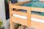 Massivholz Etagenbett für Kinder und Jugendliche | Matratzenmaß: 140 x 190 cm | Natur Lackiert | umbaubar in 2 Einzelbetten | Premium-Qualität | inkl. Rollroste Abbildung