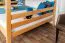 Breites Jugendetagenbett 160 x 200 cm | Massivholz: Buche | Natur Lackiert | umbaubar in 2 Einzelbetten | Premium-Qualität | inkl. Rollroste Abbildung