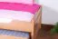 Kinderbett / Ausziehbett 90 x 200 cm | Massivholz: Buche | Natur Lackiert | inkl. 2. Liegeplatz 90 x 190 cm ausziehbar und 2 Rollrost Abbildung