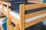 Kinderstockbett 160 x 190 cm | Massivholz: Buche | Natur Lackiert | umbaubar in 2 Einzelbetten | Premium-Qualität | inkl. Rollroste Abbildung