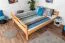 Breites Hochbett 160 x 200 cm | Massivholz: Buche | Natur Lackiert | umbaubar in Einzelbett | Premium-Qualität | inkl. Rollrost Abbildung