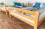 Breites Jugendetagenbett 160 x 200 cm | Massivholz: Buche | Natur Lackiert | umbaubar in 2 Einzelbetten | Premium-Qualität | inkl. Rollroste Abbildung