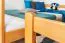 Breites Jugendetagenbett 160 x 200 cm | Massivholz: Buche | Natur Lackiert | umbaubar in 2 Einzelbetten | Premium-Qualität | inkl. Rollroste Abbildung