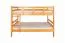 Etagenbett 120 x 190 cm | Massivholz: Buche | Natur Lackiert | umbaubar in zwei Einzelbetten | Premium-Qualität | inkl. Rollroste Abbildung