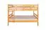 Massivholz Etagenbett für Kinder und Jugendliche | Matratzenmaß: 120 x 200 cm | Natur Lackiert | umbaubar in 2 Einzelbetten | Premium-Qualität | inkl. Rollroste Abbildung